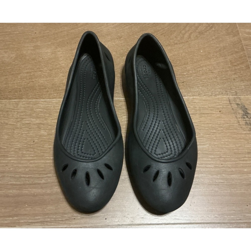 Crocs Women's Kadee Ballet Flats | Women's Black Flats Size 7 EU 37